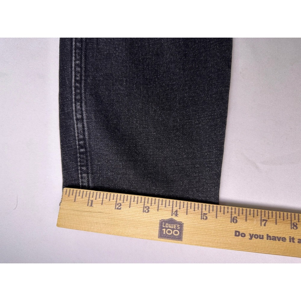 Abercrombie & Fitch The Skinny High Rise Jeans Black Distressed Raw Hem Size 6S - Picture 8 of 9